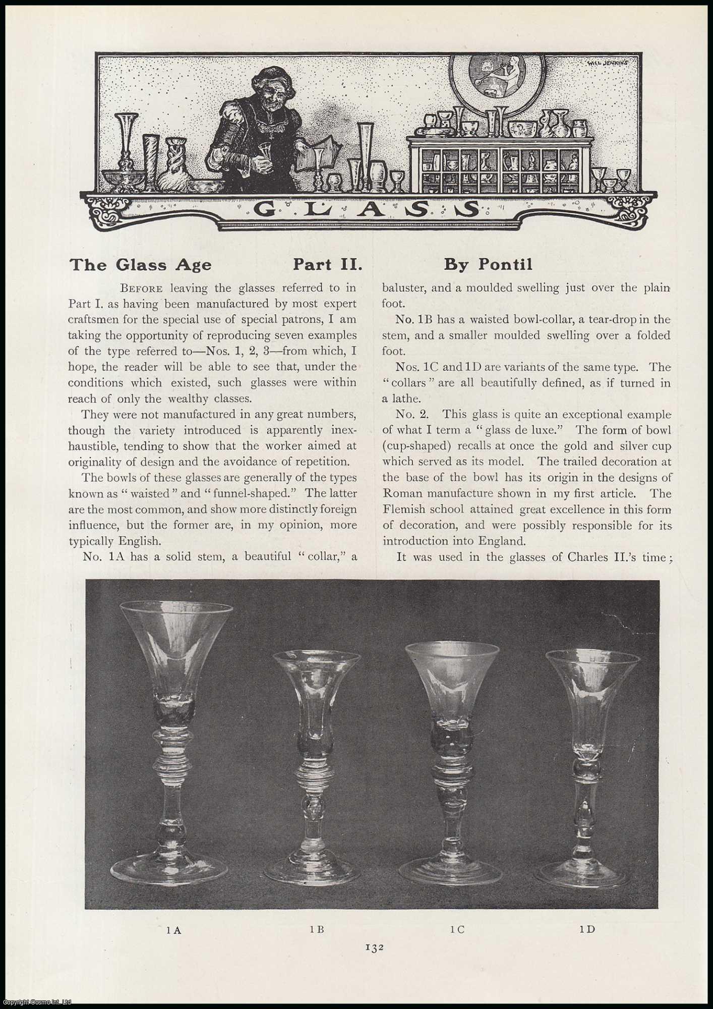 Pontil - The Glass Age (part 2). An original article from The Connoisseur, 1918.