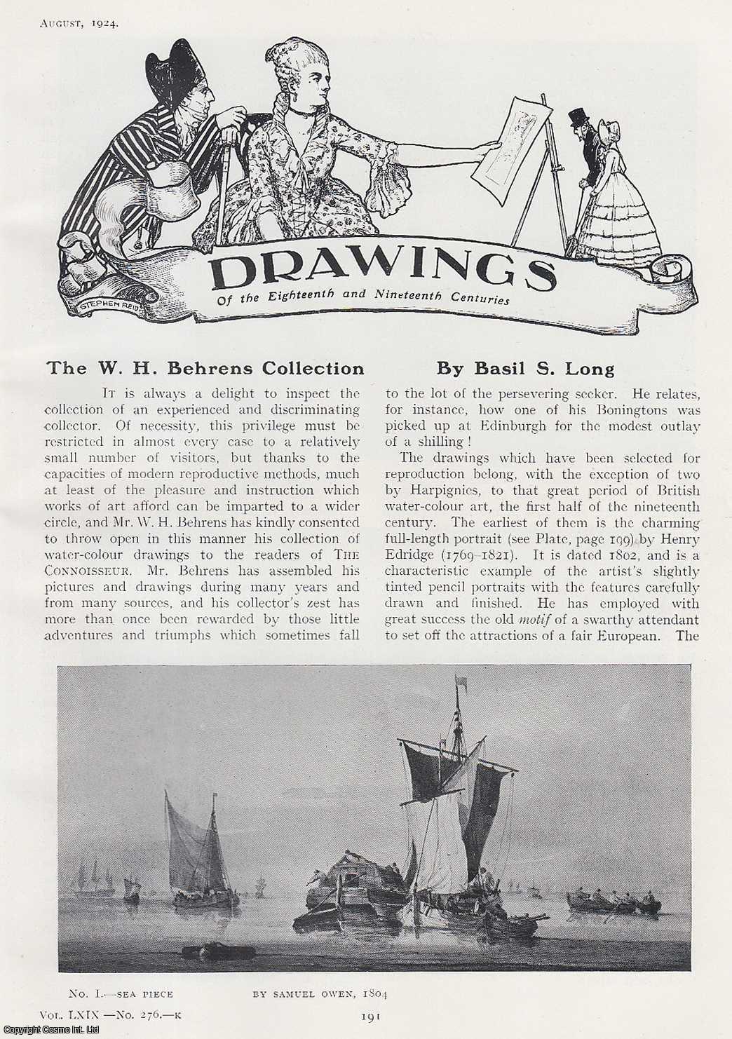 Basil S. Long - The W.H. Behrens Collection. An original article from The Connoisseur, 1924.