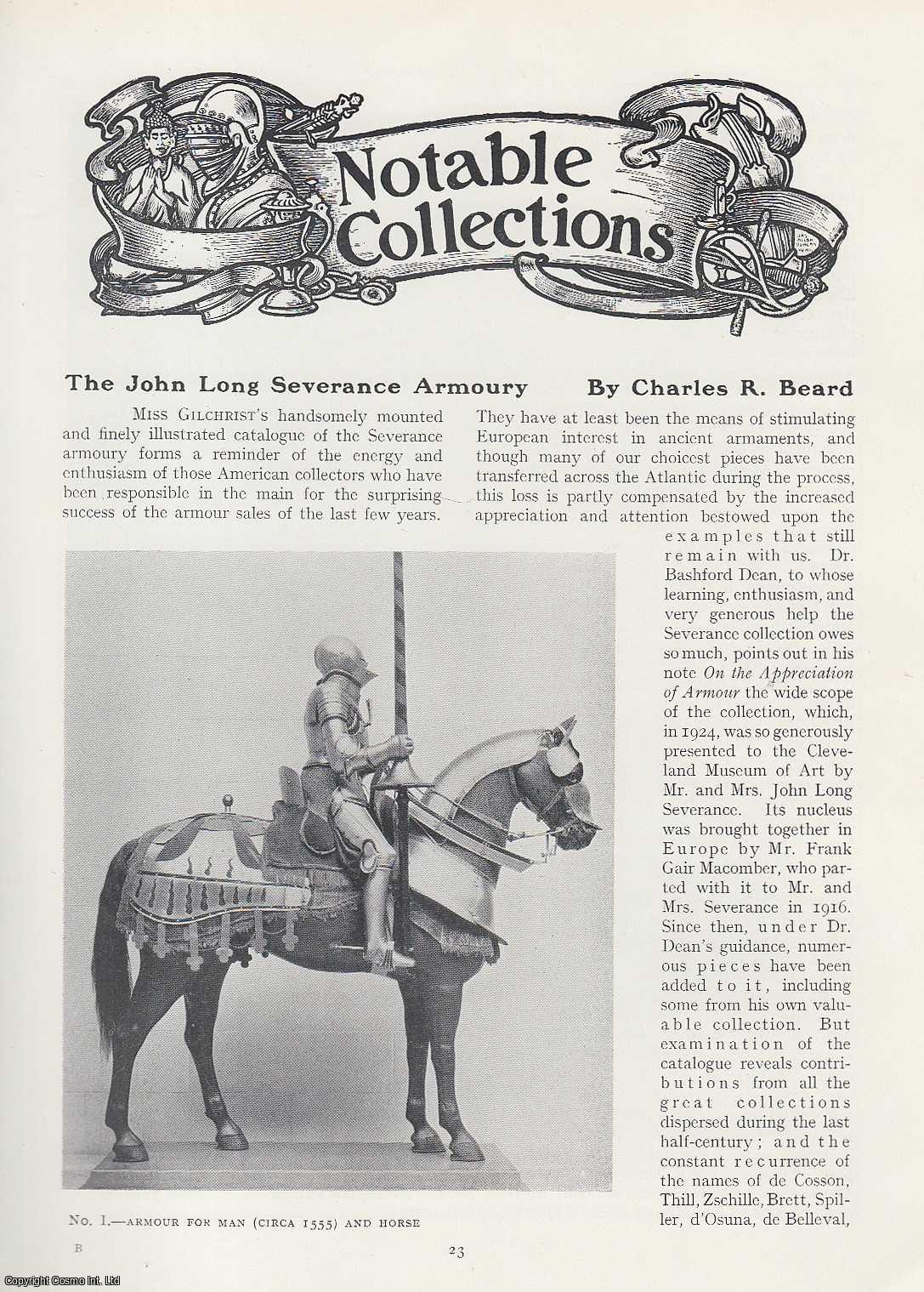 Charles R. Beard - The John Long Severance Armoury. An original article from The Connoisseur, 1925.