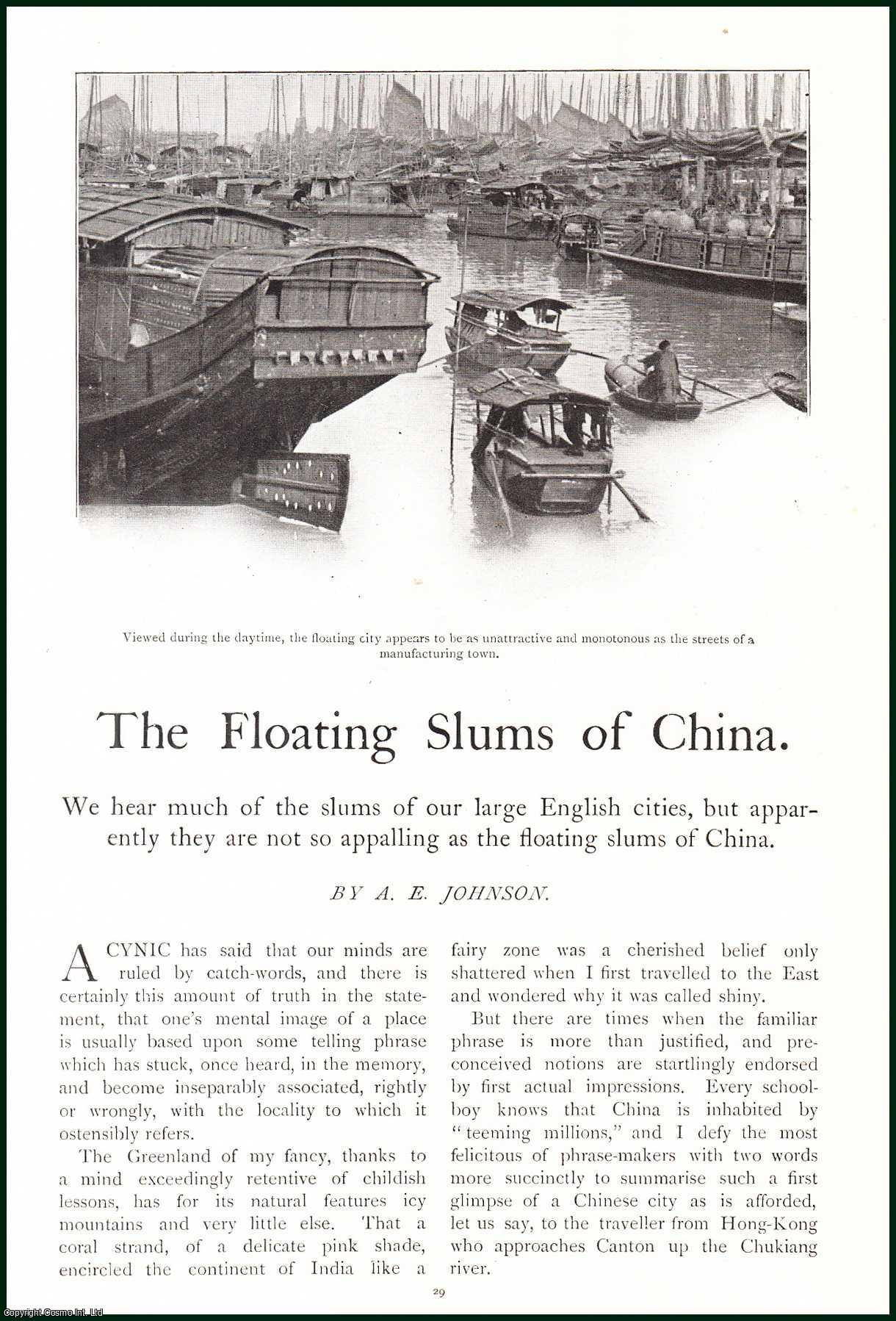 A.E. Johnson - The Floating Slums of China. An uncommon original article from the Lady's Realm, 1909.