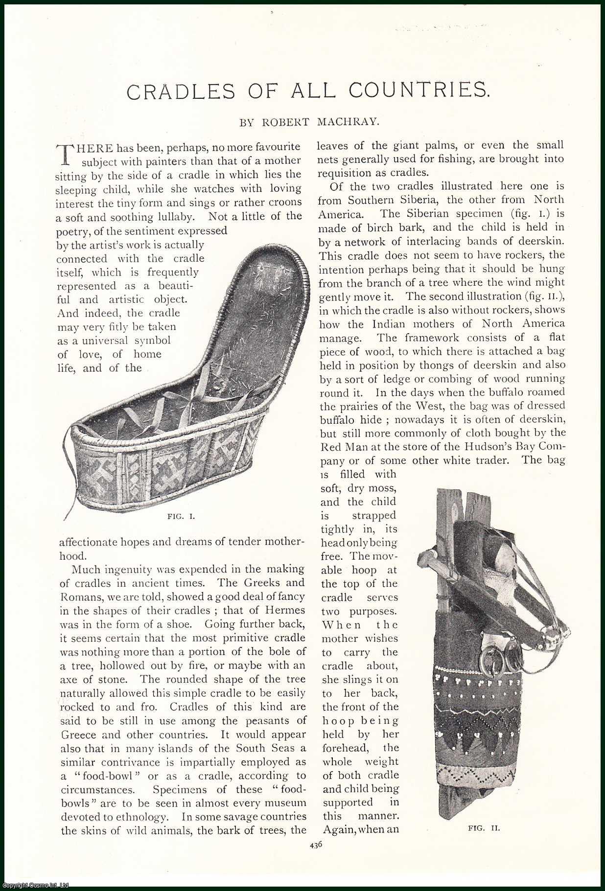 Robert Machray - Cradles For Sleeping Children of all Countries. An uncommon original article from the Lady's Realm, 1909.
