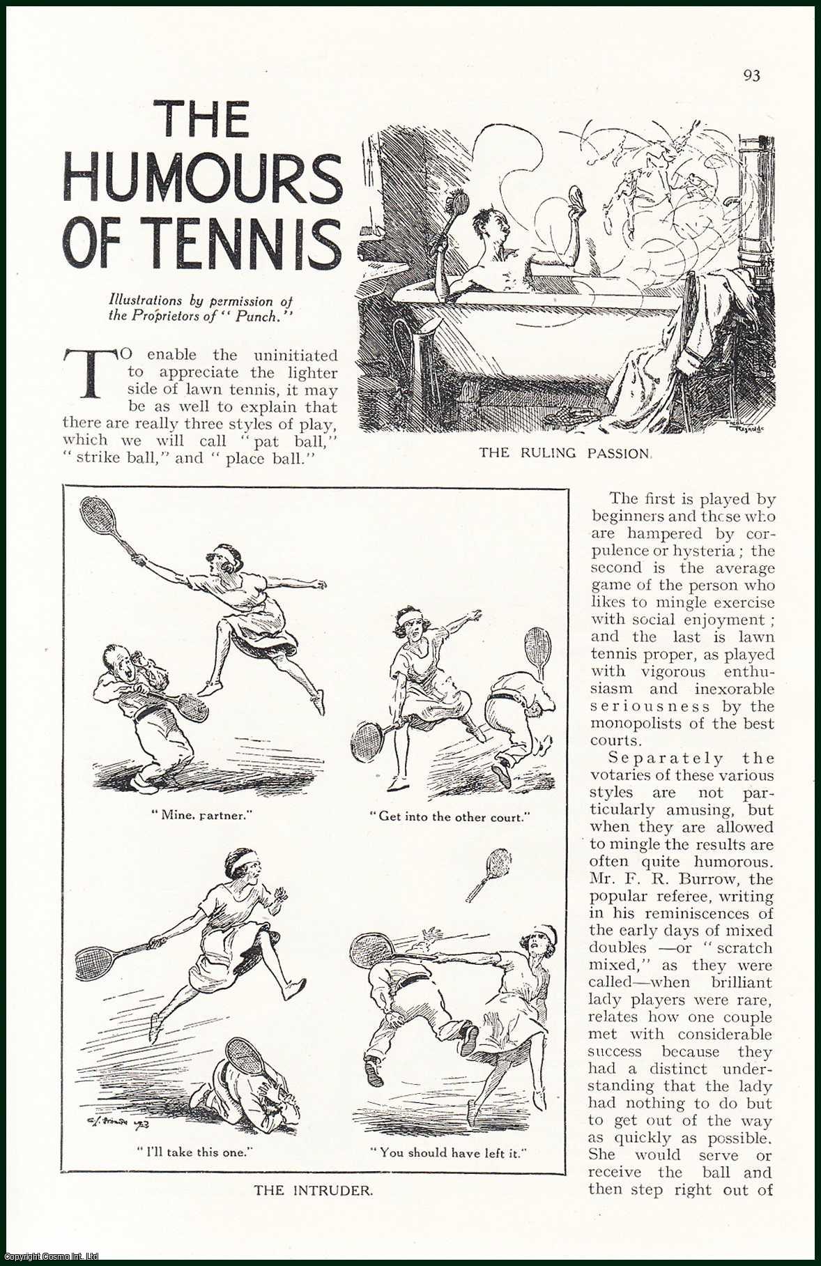 Strand Magazine - The Humours of Lawn Tennis. Illustrations by Permission of The Proprietors of Punch. An original article from The Strand Magazine, 1924.