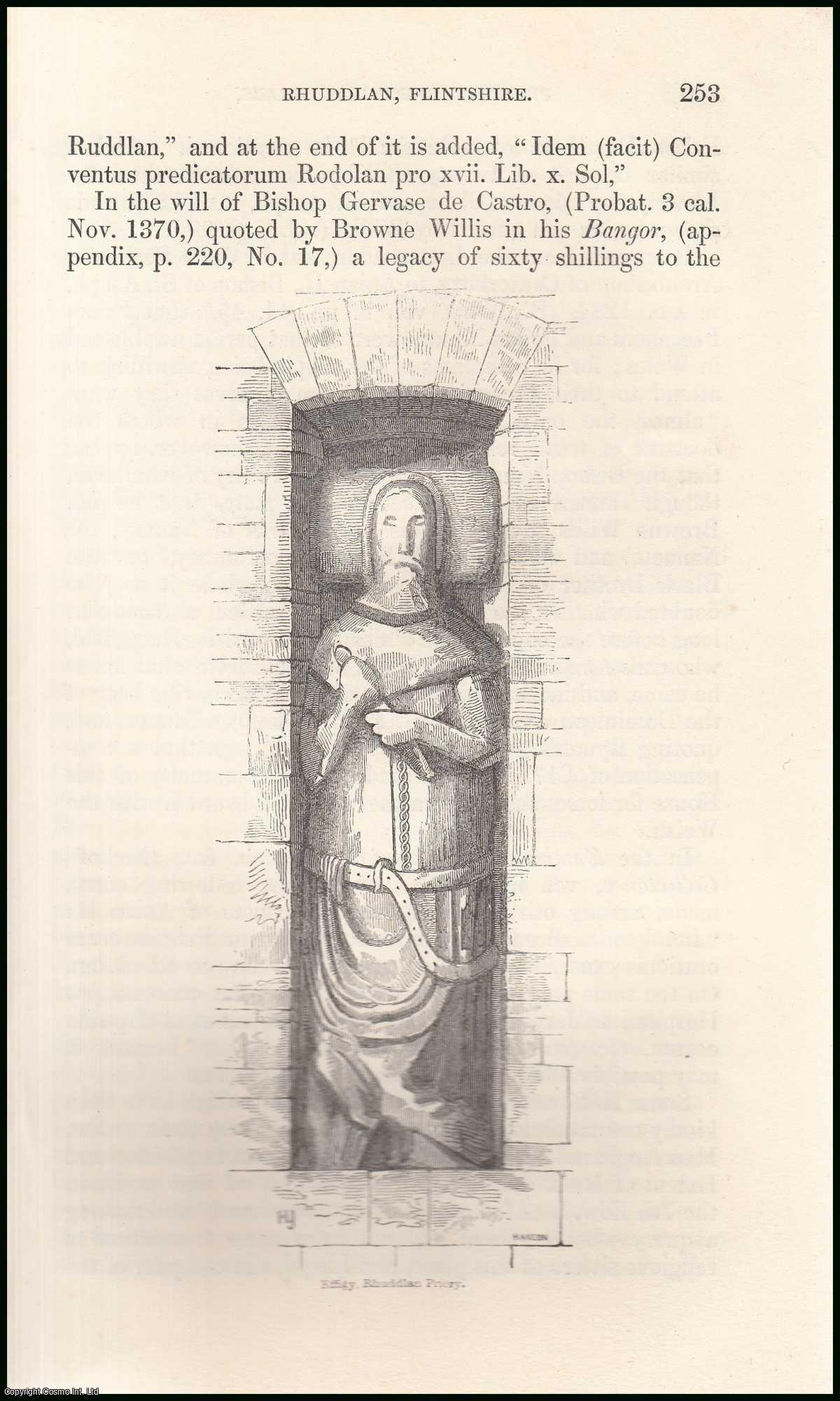 H.L.J. - Priory of Dominican Friars, Rhuddlan, Flintshire. An original article from the Archaeologia Cambrensis, a Record of The Antiquities of Wales & its Marches, 1847.