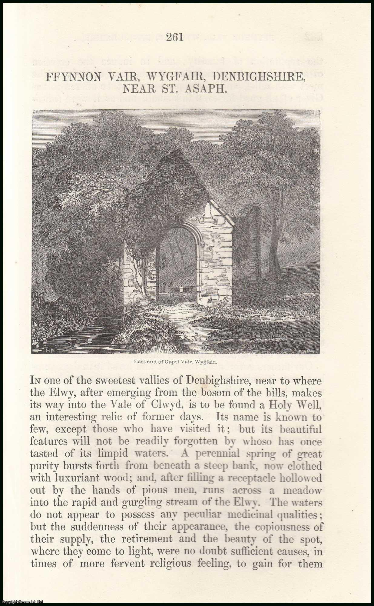 H.L.J. - Ffynnon Vair, Wygfair, Denbighshire, Near St. Asaph. An original article from the Archaeologia Cambrensis, a Record of The Antiquities of Wales & its Marches, 1847.