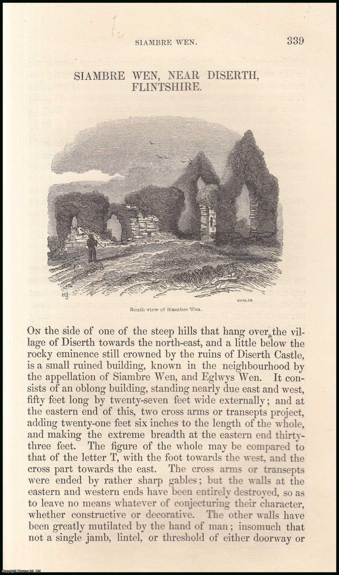 H.L.J. - Siambre Wen, Near Diserth, Flintshire. An original article from the Archaeologia Cambrensis, a Record of The Antiquities of Wales & its Marches, 1847.