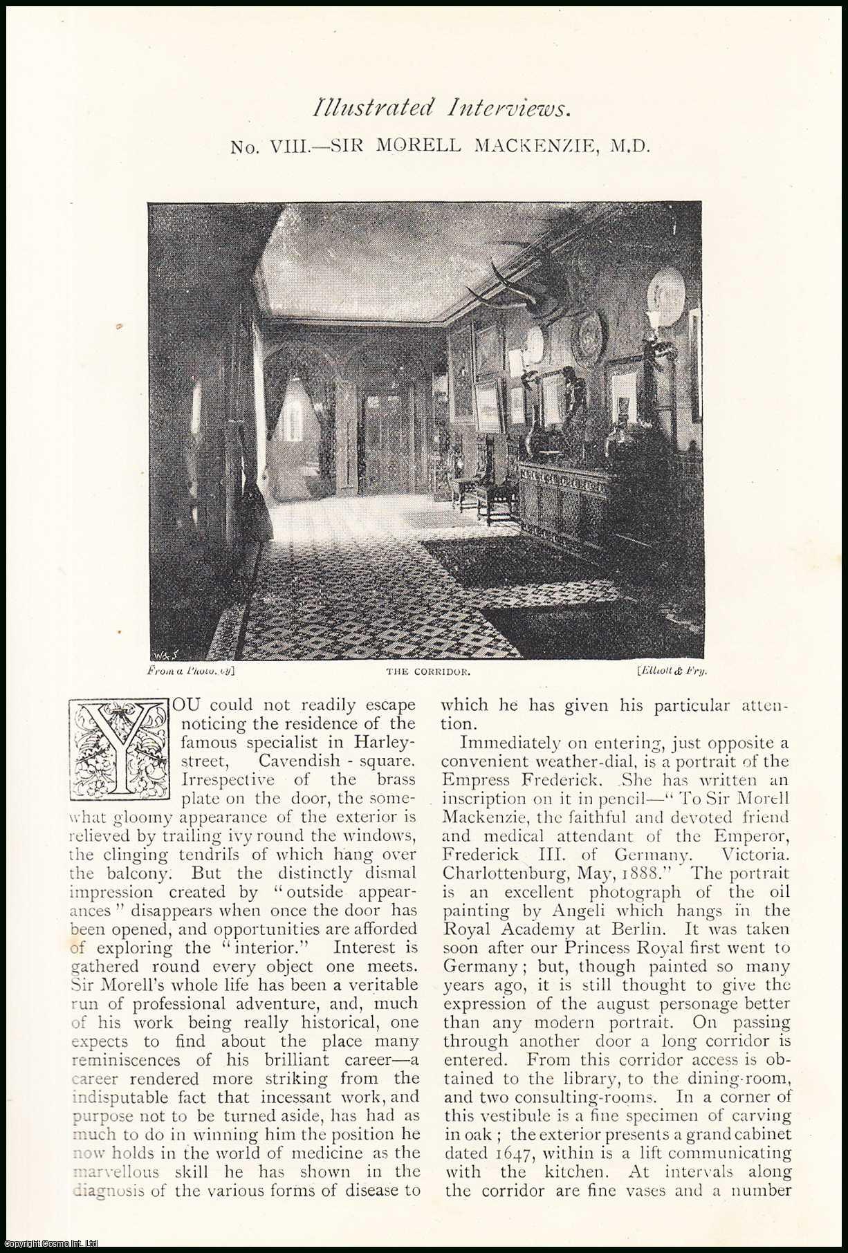 Harry How - Sir Morell Mackenzie, British physician : Illustrated Interview. An uncommon original article from The Strand Magazine, 1892.