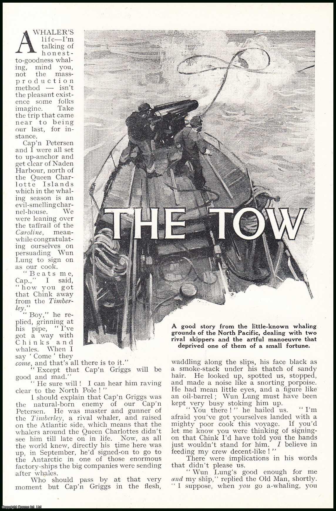H. Glynn-Ward. Illustrated by T.T. Cuneo. - Whaling, The Tow Triumphant : the whaling grounds of the North Pacific, dealing with two rival skippers & the artful manoeuvre that deprived one of them of a small fortune. An uncommon original article from the Wide World Magazine, 1939.