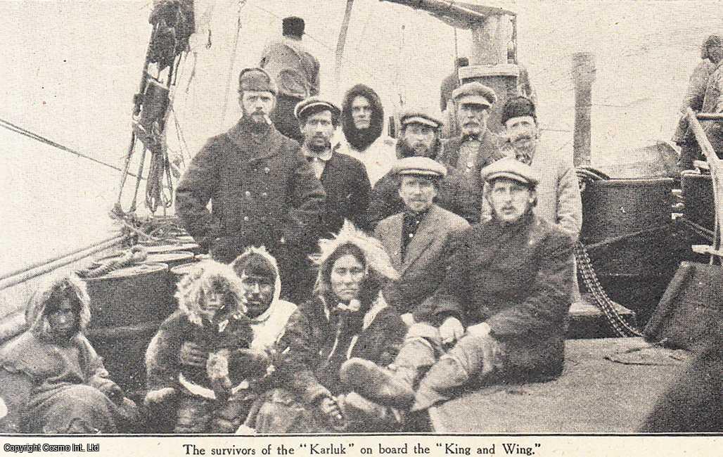 David Gove - Stefansson Arctic Exploration Expedition .In search of the unknown land : the flagship of the expedition was nipped & sunk in the ice. An uncommon original article from the Wide World Magazine, 1916.