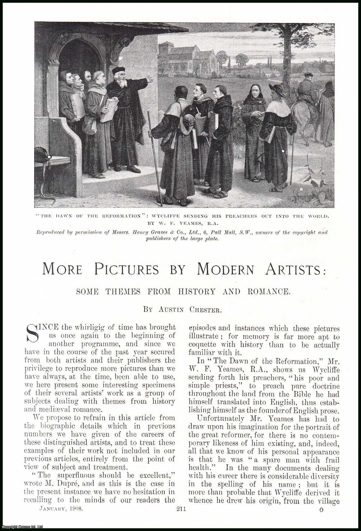 Austin Chester - Pictures by Modern Artists : Romeo & Juliet ; Joan of Arc ; Prisoners of War & more. Some Themes from History & Romance. An original article from the Windsor Magazine, 1908.