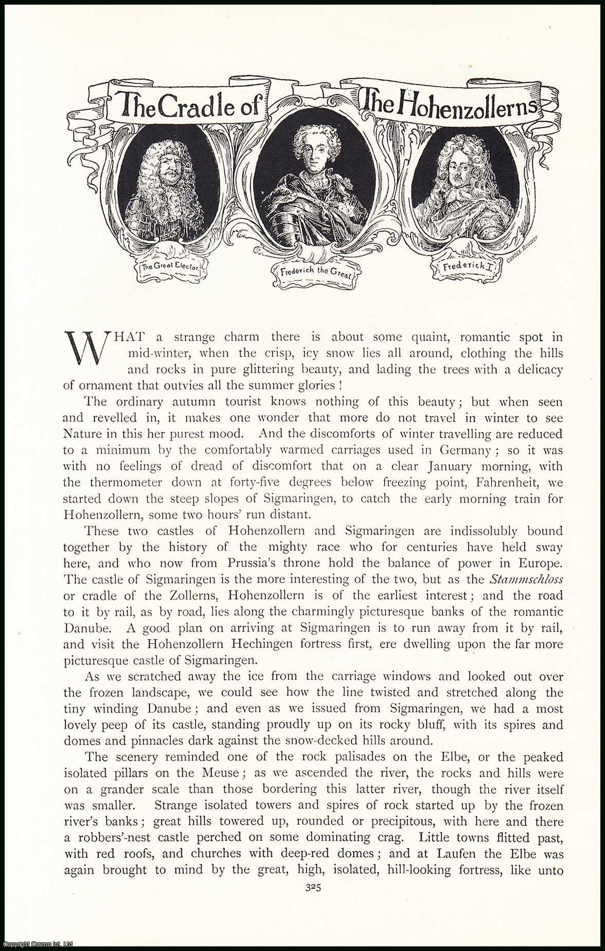 James Baker - The Cradle of the Hohenzollerns. An uncommon original article from the Pall Mall Magazine, 1895.