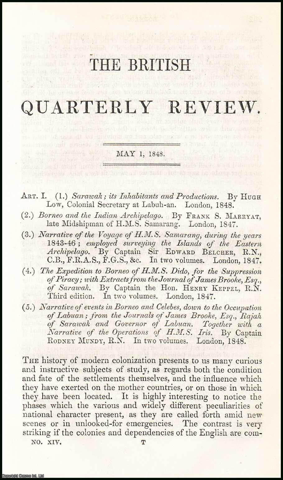 Author Unknown - Borneo. A rare original article from the British Quarterly Review, 1848.