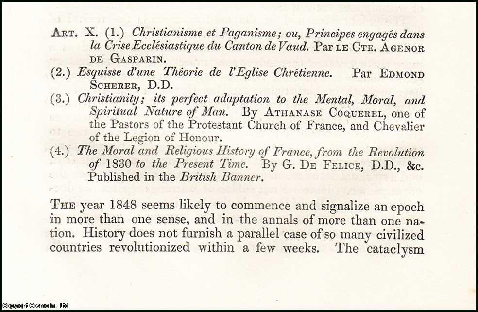 Author Unknown - Revolution and religion : on Europe in 1848. An original article from the British Quarterly Review 1848.