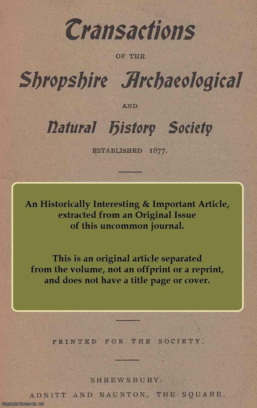 T.A. Gwynne, M.A., M.Litt. - Domesday Society in Shropshire. An original article from the Shropshire Archaeological & Natural History Society Journal, 1971.