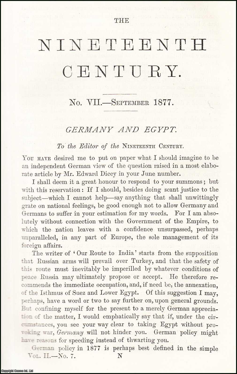 George von Bunsen - Germany and Egypt. An original article from the Nineteenth Century Magazine, 1877.