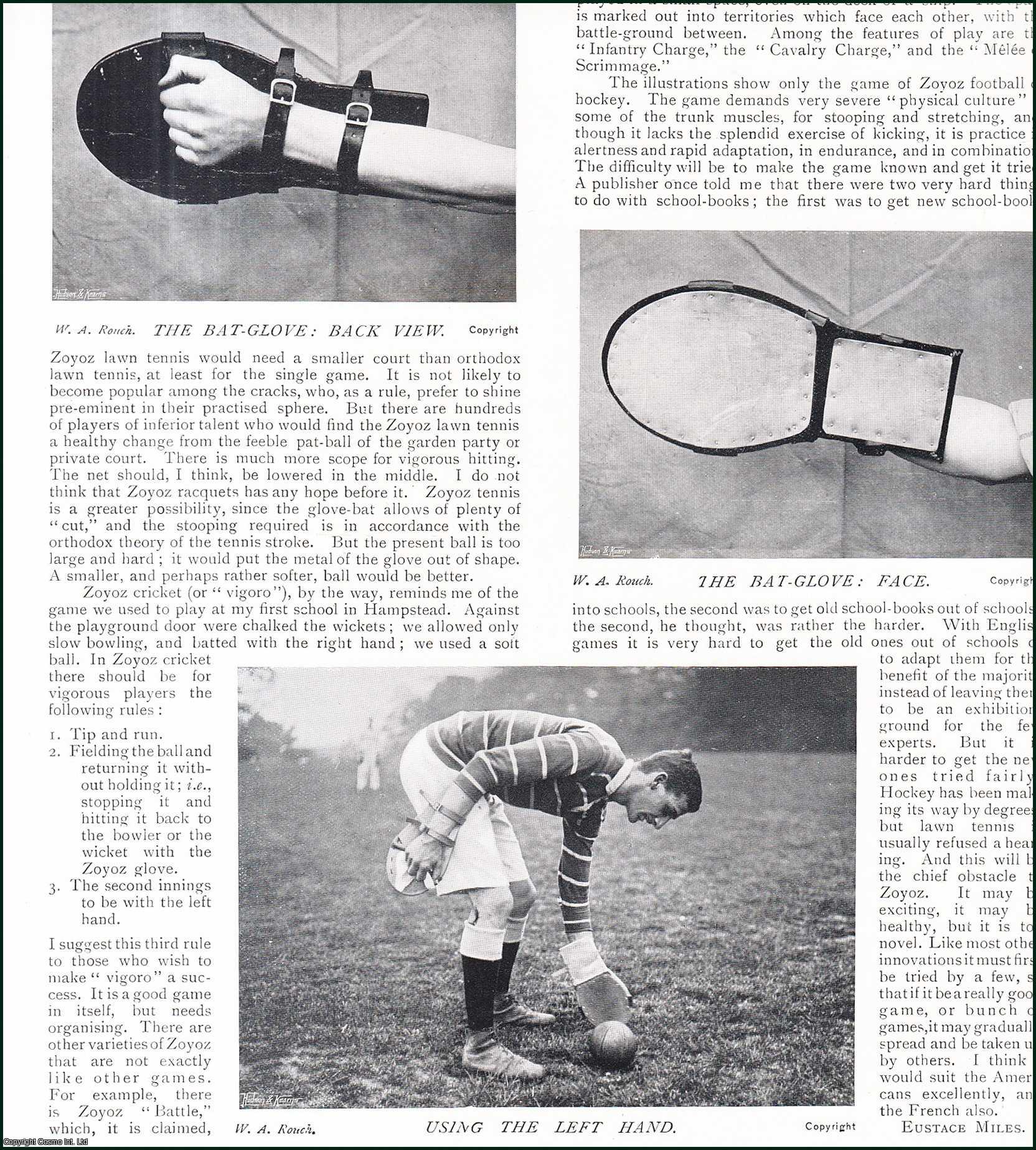 Country Life Magazine - Zoyoz : glove bat game. Several pictures and accompanying text, removed from an original issue of Country Life Magazine, 1906.