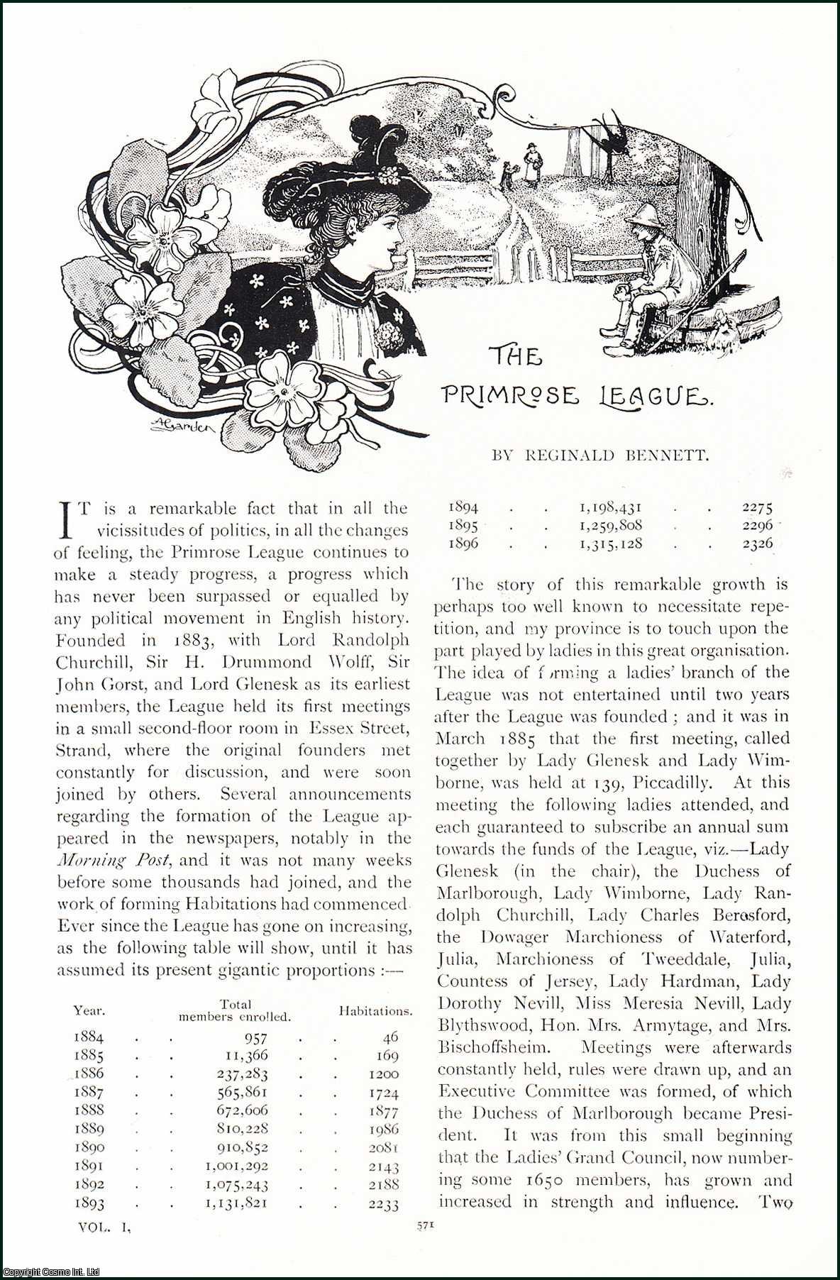 Reginald Bennett - The Primrose League. An original article from the Lady's Realm 1896.
