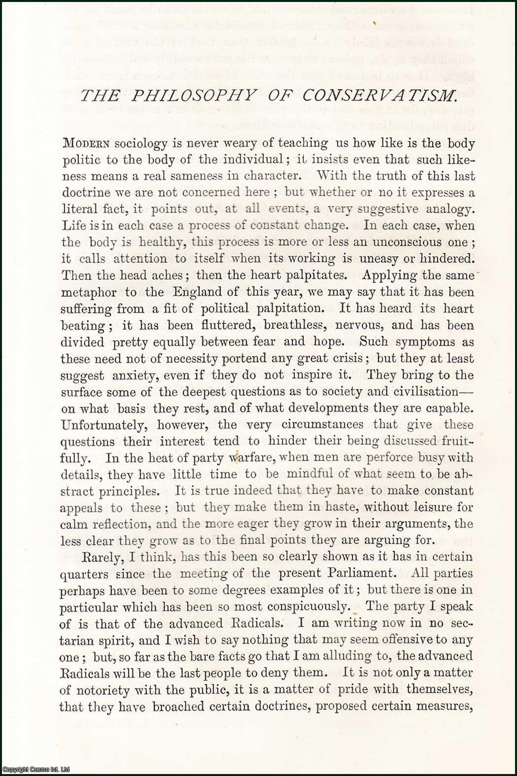 W.H. Mallock - The Philosophy of Conservatism. An original article from the Nineteenth Century Magazine, 1880.