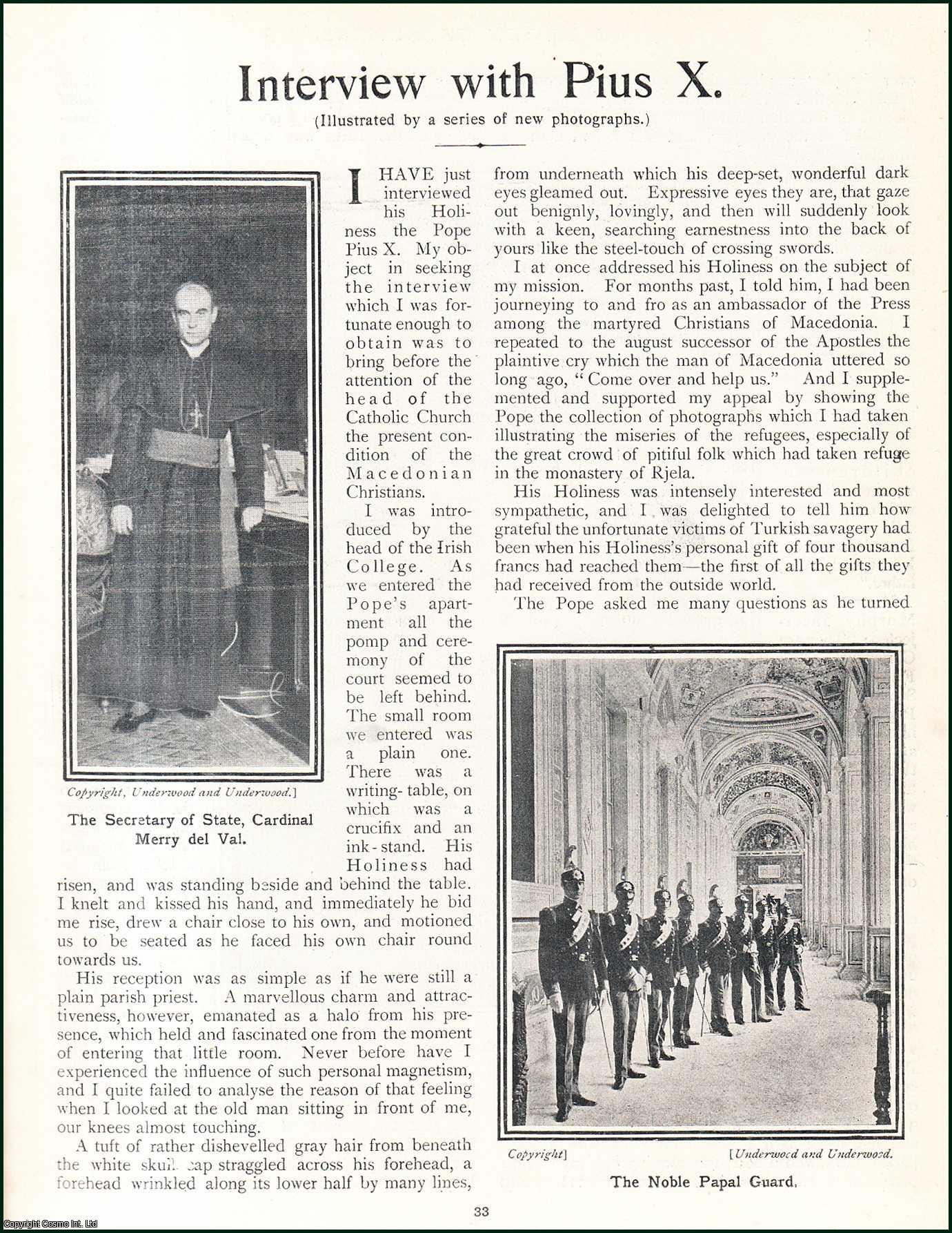 G. Lynch - Interview with the Pope Pius X. An original article from the Review of Reviews, 1904.