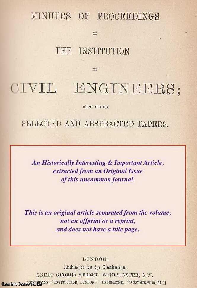 John William James, M. Inst. C.E. - Timber in the Tropics ; the Teredo Navalis & White Ant. An uncommon original article from the Institution of Civil Engineers reports, 1890.