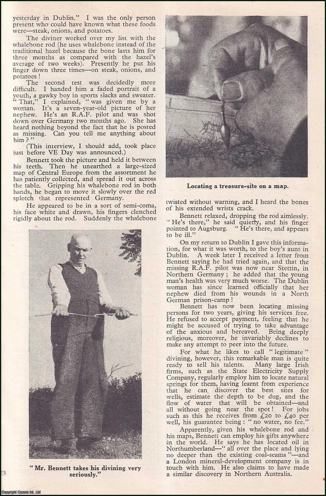 Myles Byrne - The Longford Wizard, Joe Bennett : Water Divining. An uncommon original article from the Wide World Magazine, 1946.