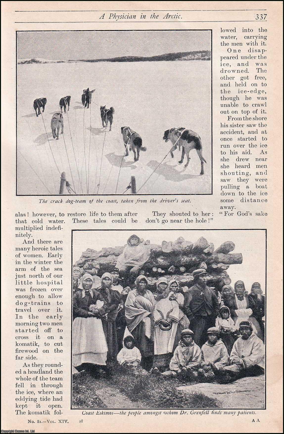 Dr. Wilfred Grenfell - A Physician in the Arctic. An uncommon original article from the Harmsworth London Magazine, 1905.