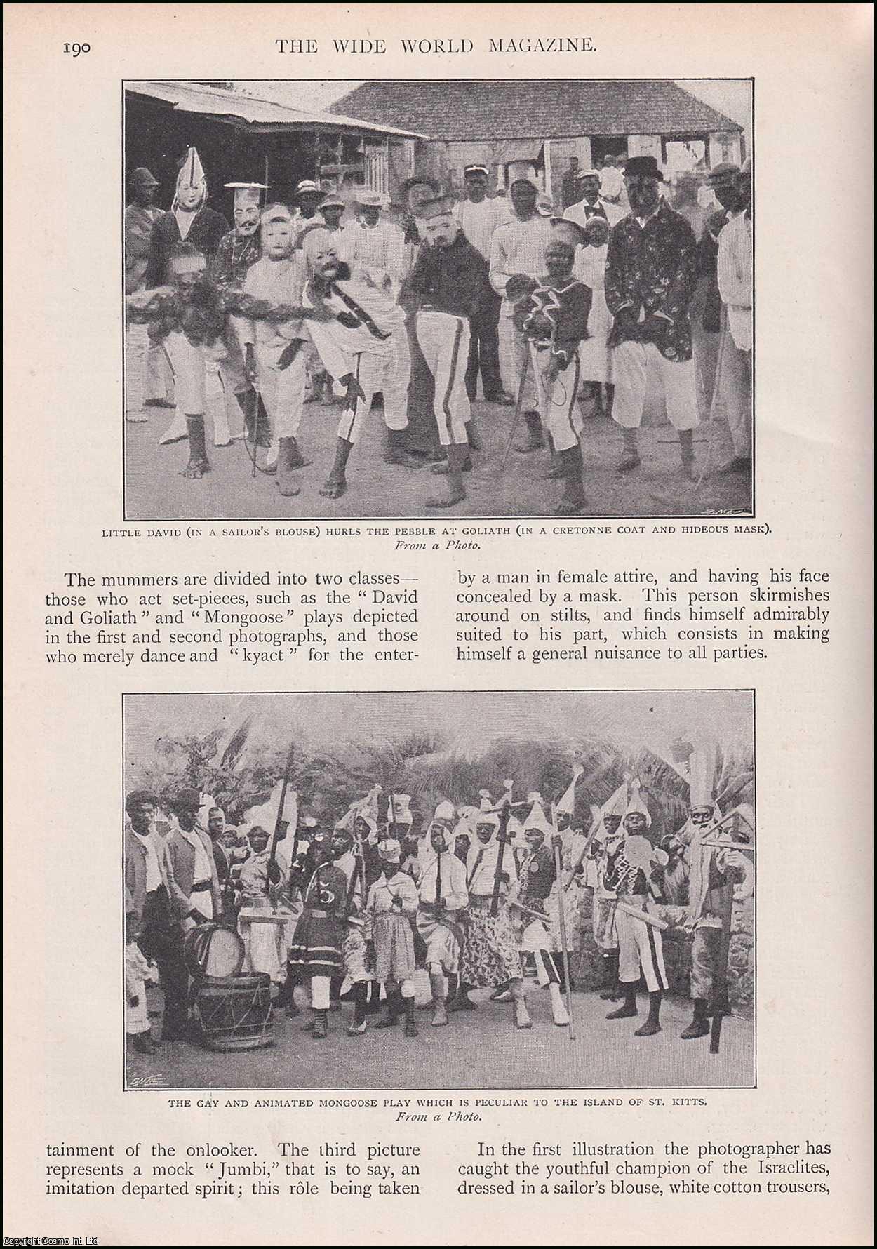 Dorothy Harding - Mystery Plays in the West Indies. An account of the Christmas Mystery Play and its Mummers as performed in the West Indian Islands. An uncommon original article from the Wide World Magazine 1901.