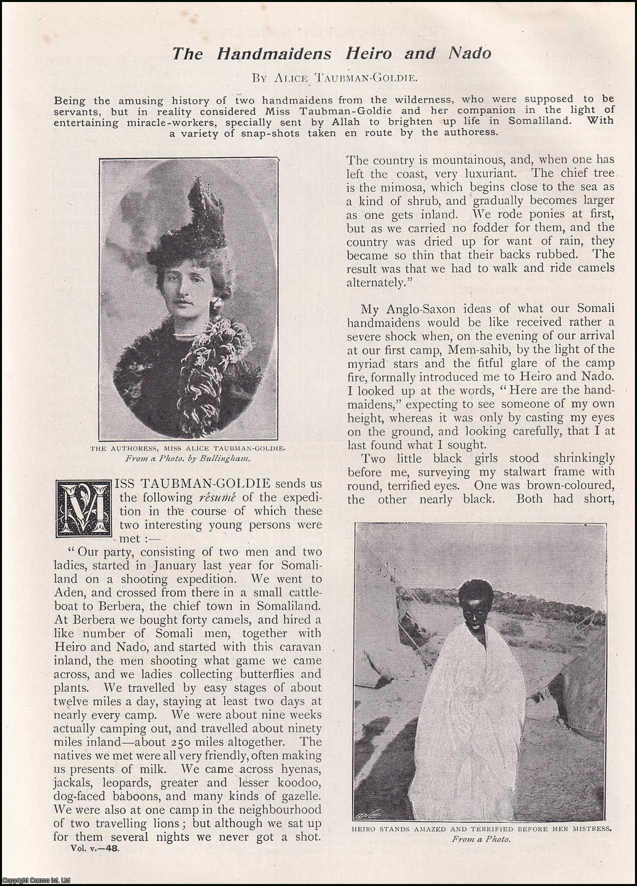Alice Taubman-Goldie - The Two Handmaidens Heiro & Nado of Somaliland : who were supposed to be servants, but ended up being entertaining miracle-workers. An uncommon original article from the Wide World Magazine 1900.