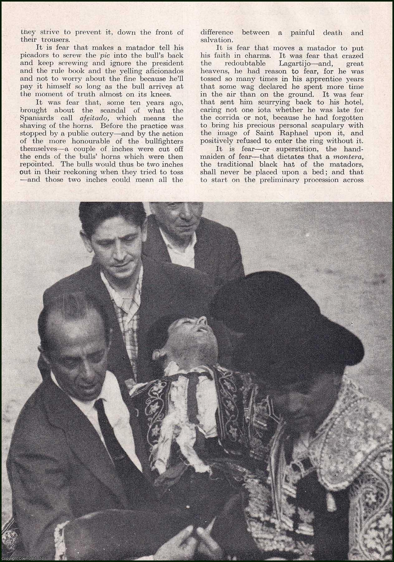 R.A.N. Dixon - Bullfighting. Moments of Fear. An uncommon original article from the Wide World Magazine, 1964.
