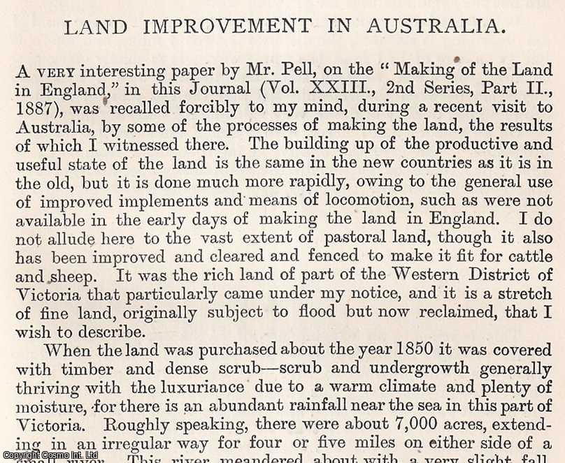 James A. Caird - Land Improvement in Australia. An original article from the Journal of the Royal Agricultural Society of England, 1893.