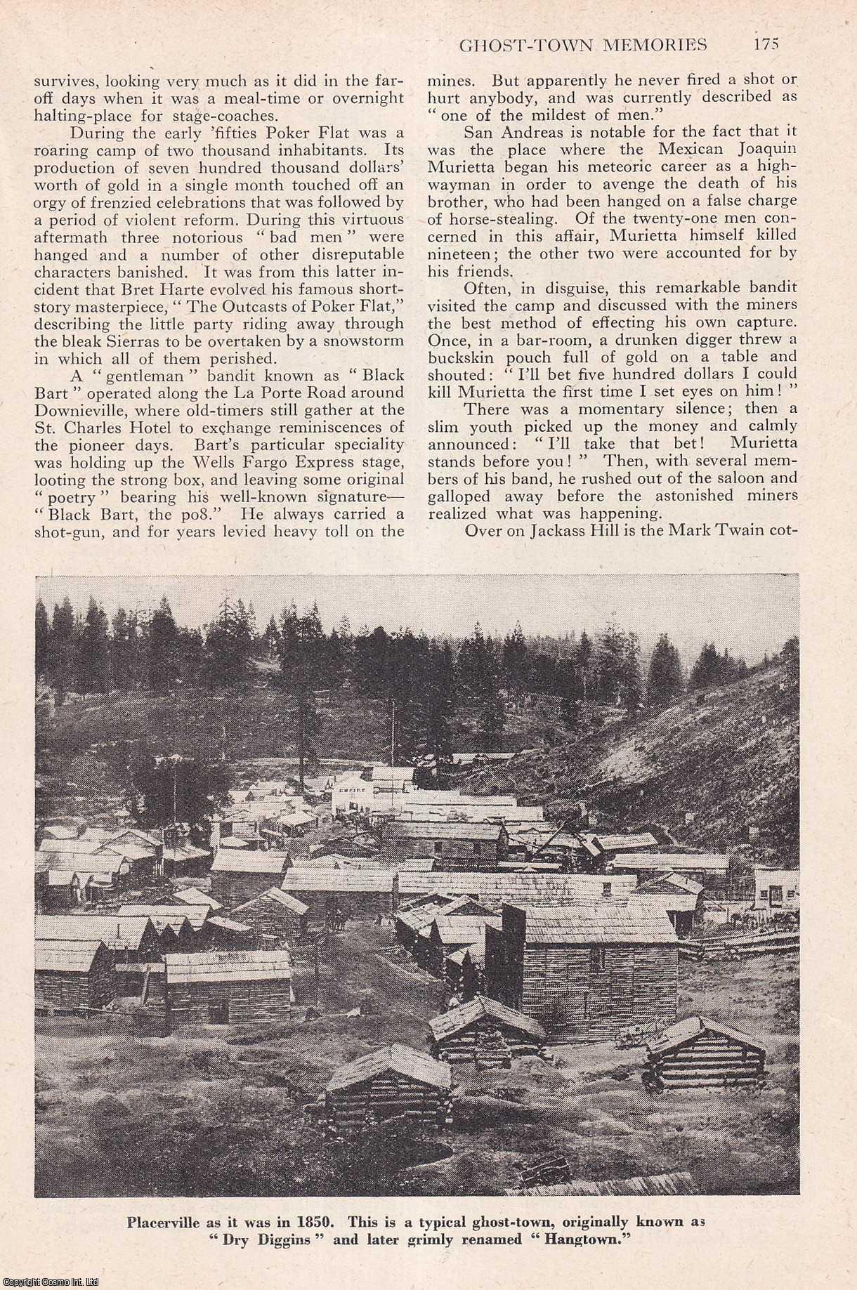 ABANDONED MINING CAMPS - Ghost-Town Memories : Abandoned Mining-Camps in the Western States of America & California. By R.C. Henderson. An uncommon original article from the Wide World Magazine, 1960.