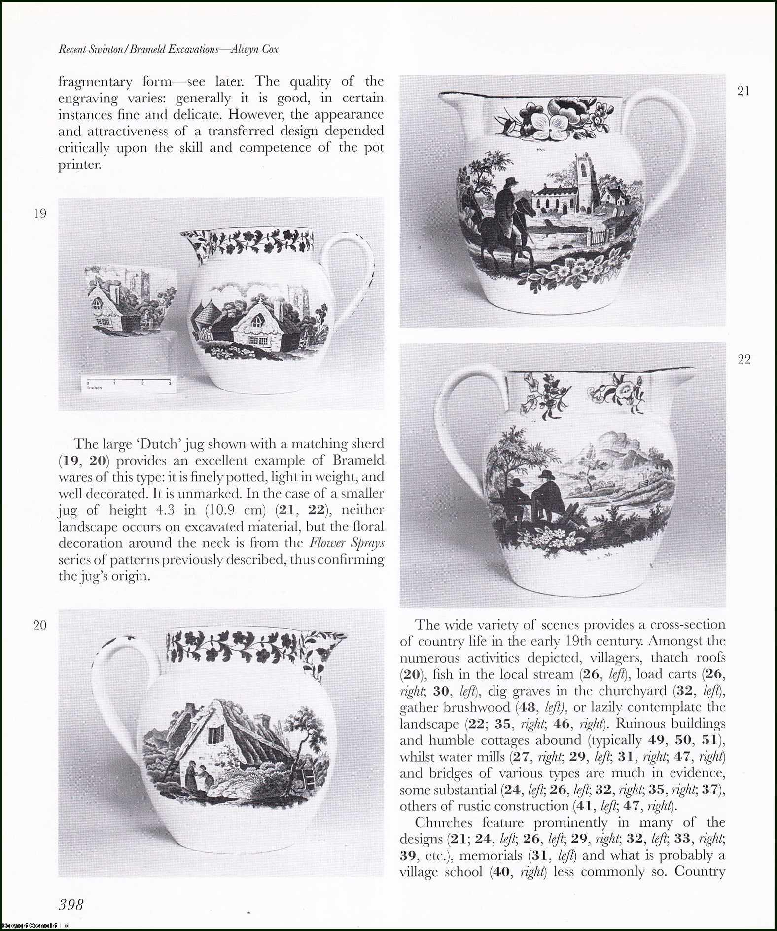 Dr Alwyn Cox - Early Brameld Transfer-Printed Earthenwares : Recent Excavations at the Swinton / Rockingham Pottery. An original article from the English Ceramic Circle, 2001.