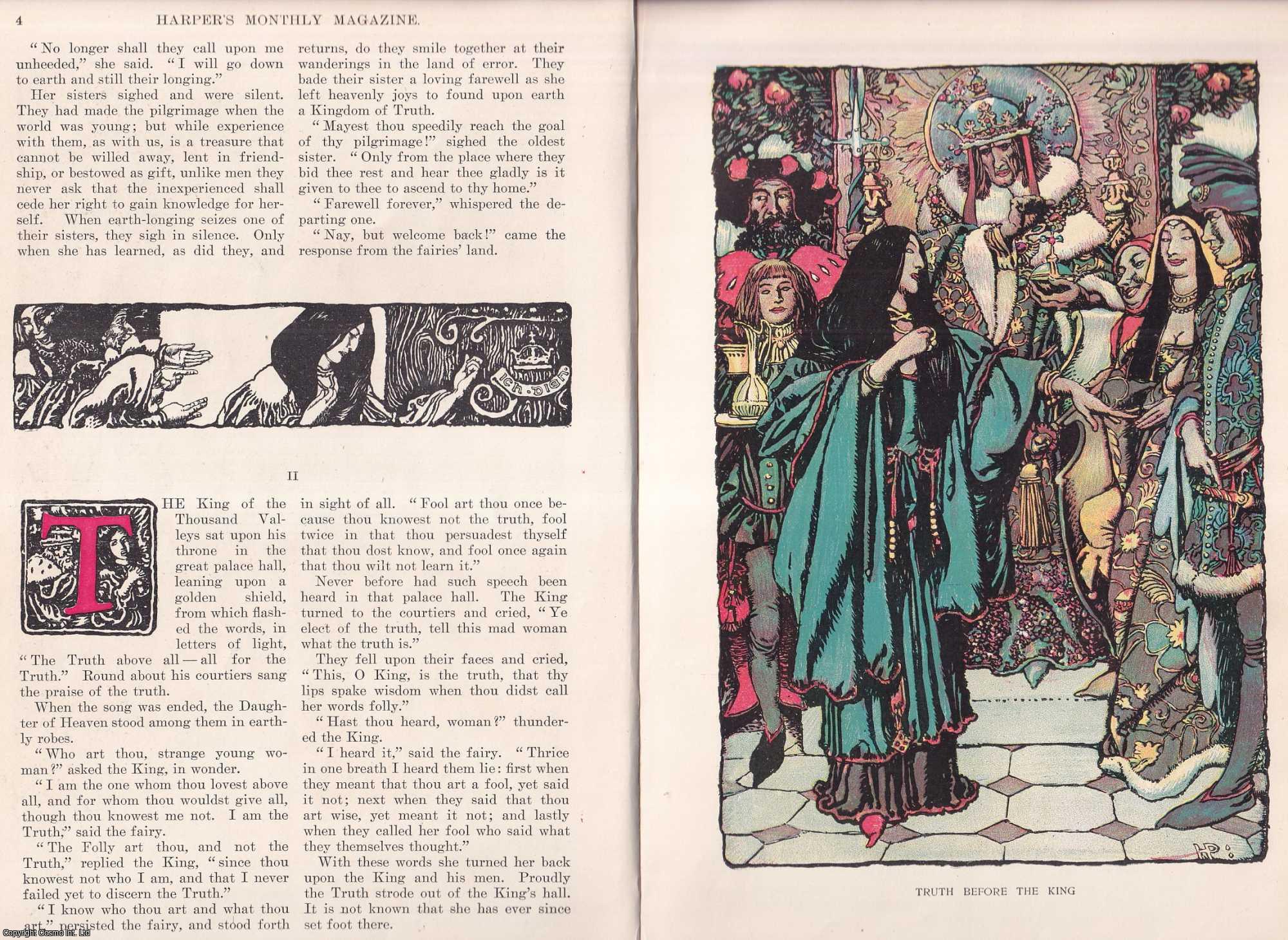 FAIRIES - The Pilgrimage of Truth. By Erik Bogh. Illustrated in colour. An original article from the Harper's Monthly Magazine, 1900.