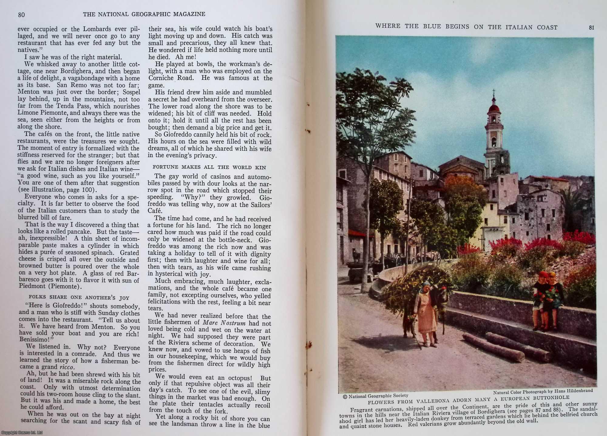 Helen Churchill Candee - Life's Pattern on the Italian Riviera di Levante, east of Genoa (Genova). An original article from the National Geographic Magazine, 1935.