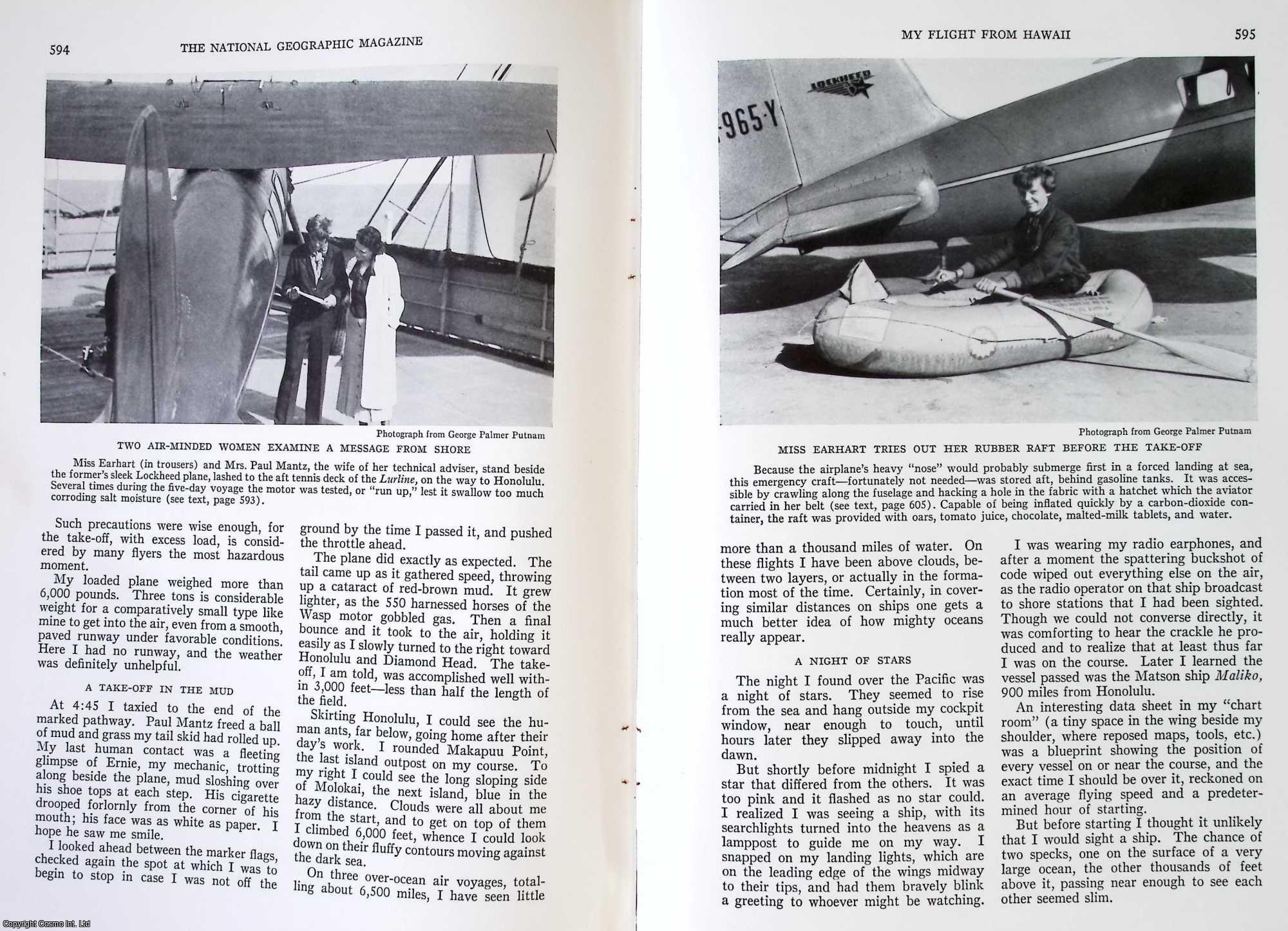 Amelia Earhart - My Flight from Hawaii to San Francisco. An original article from the National Geographic Magazine, 1935.