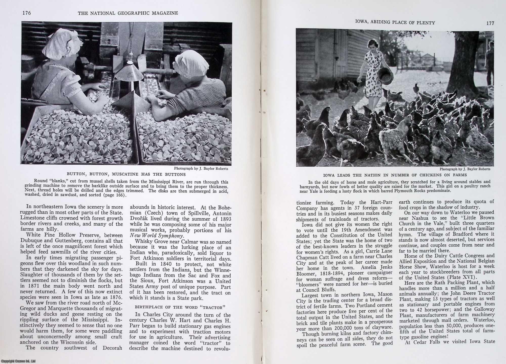 Leo A. Borah - Iowa : The State where the Tall Corn Grows Provides the Nation with a Tenth of its Food Supply. An original article from the National Geographic Magazine, 1939.