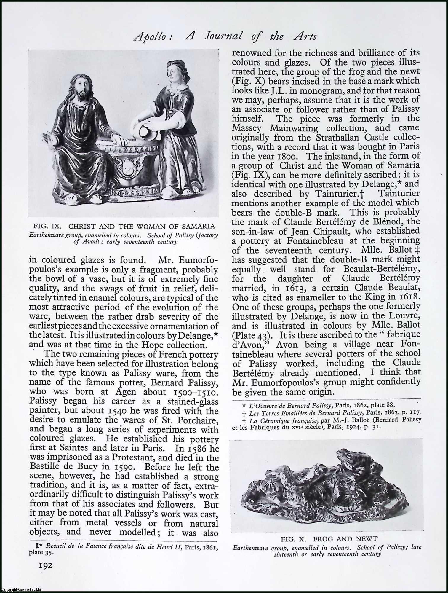 EUMORFOPOULOS COLLECTION - The Eumorfopoulos Collection : Western Objects. By Herbert Read & R.H. Wilenski. An original article from Apollo, International Magazine of the Arts, 1926.