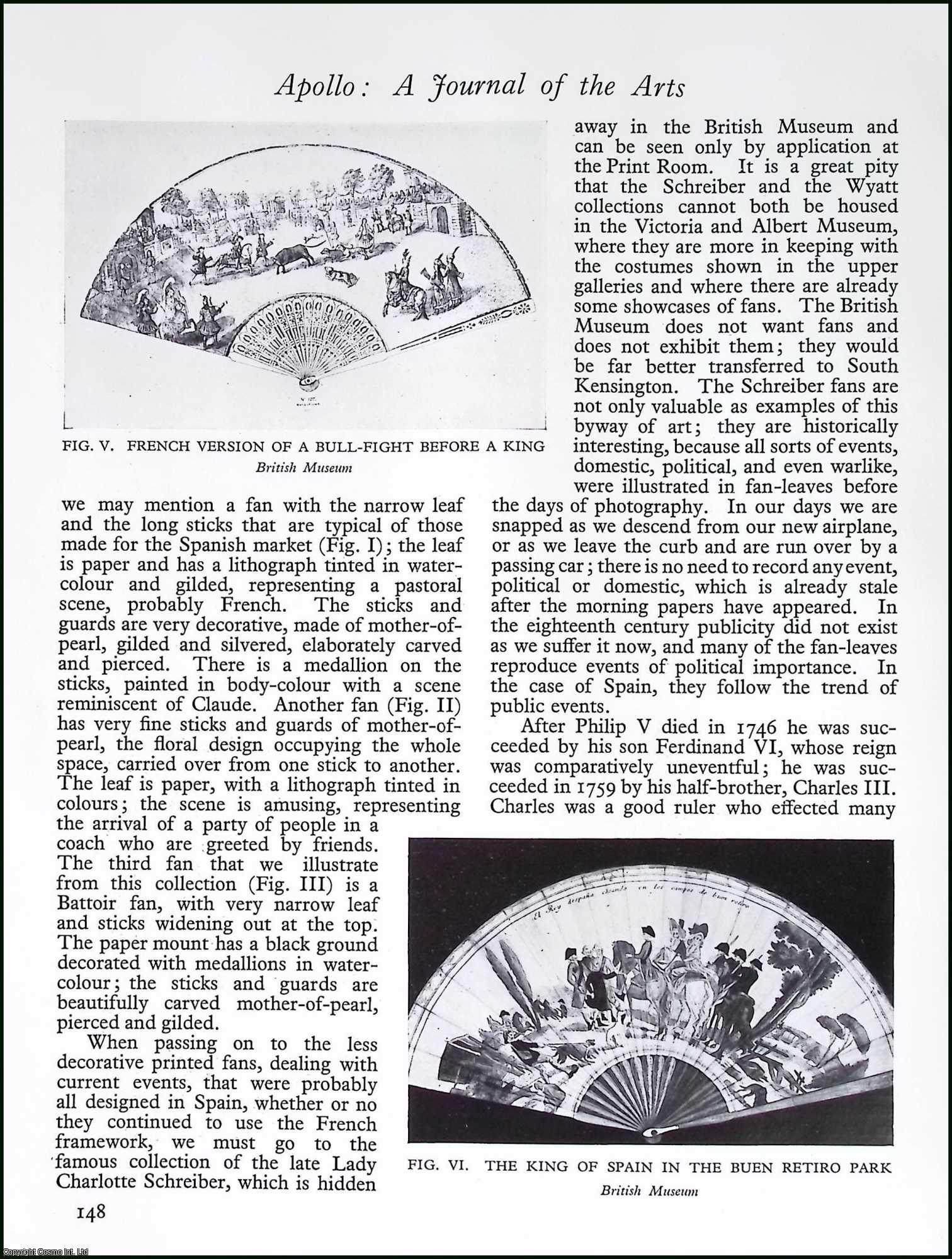 FOLDING FANS - Some Spanish Fans. By Mrs. Steuart Erskine. An original article from Apollo, International Magazine of the Arts, 1929.