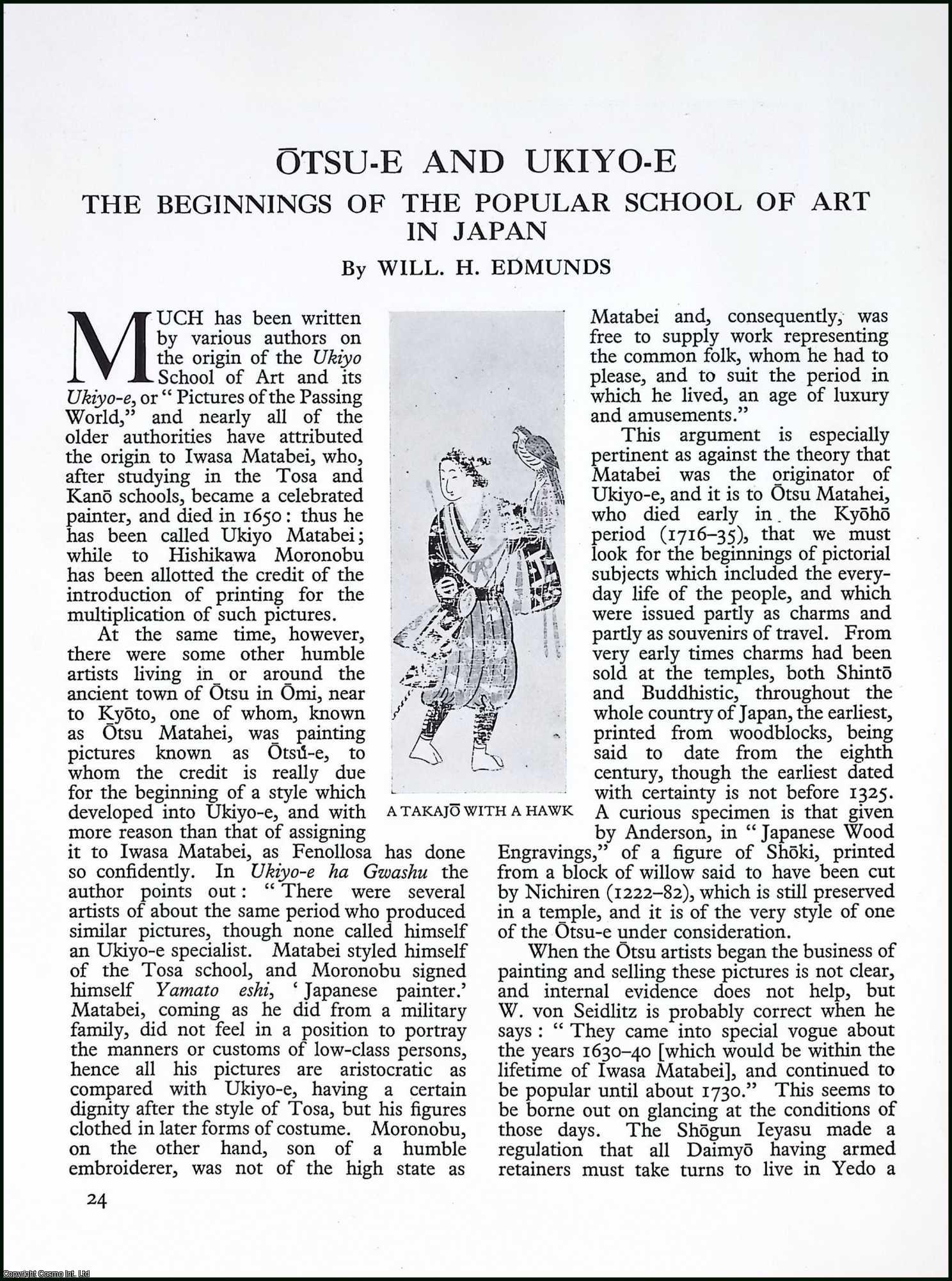 JAPANESE ART - Otsu-E & Ukiyo-E : The Beginnings of the Popular School of Art in Japan. By Will H. Edmunds. An original article from Apollo, International Magazine of the Arts, 1929.