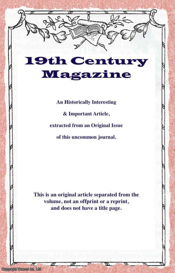 Robert Hunter - The Future of the City Charities. With textual tables, etc. A rare original article from the Nineteenth Century Magazine, 1890.