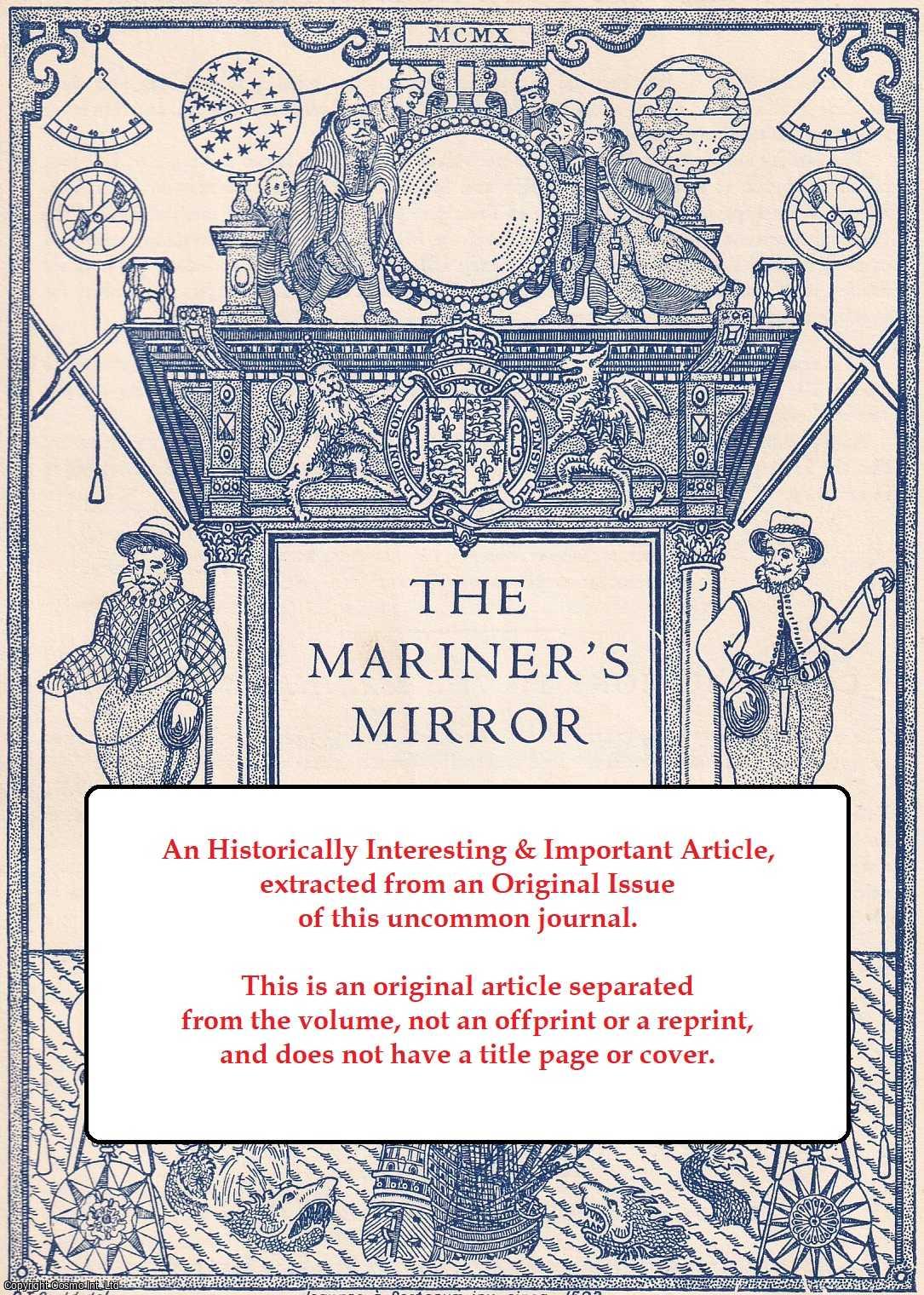 Alfred J. Marini - Parliament and The Marine Regiments, 1739. An original article from the Mariner's Mirror, 1976.