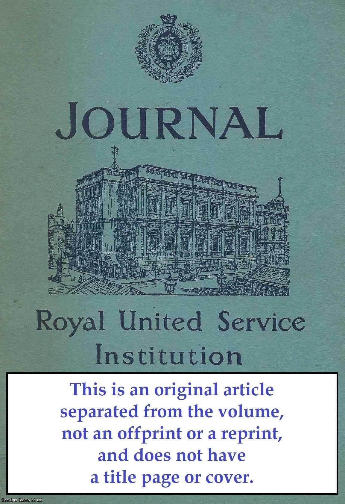 John J. Clark - Anglo-German Naval Negotiations, 1898 to 1914 and 1933 to 1938. An original article from The Royal United Service Institution Journal, 1963.