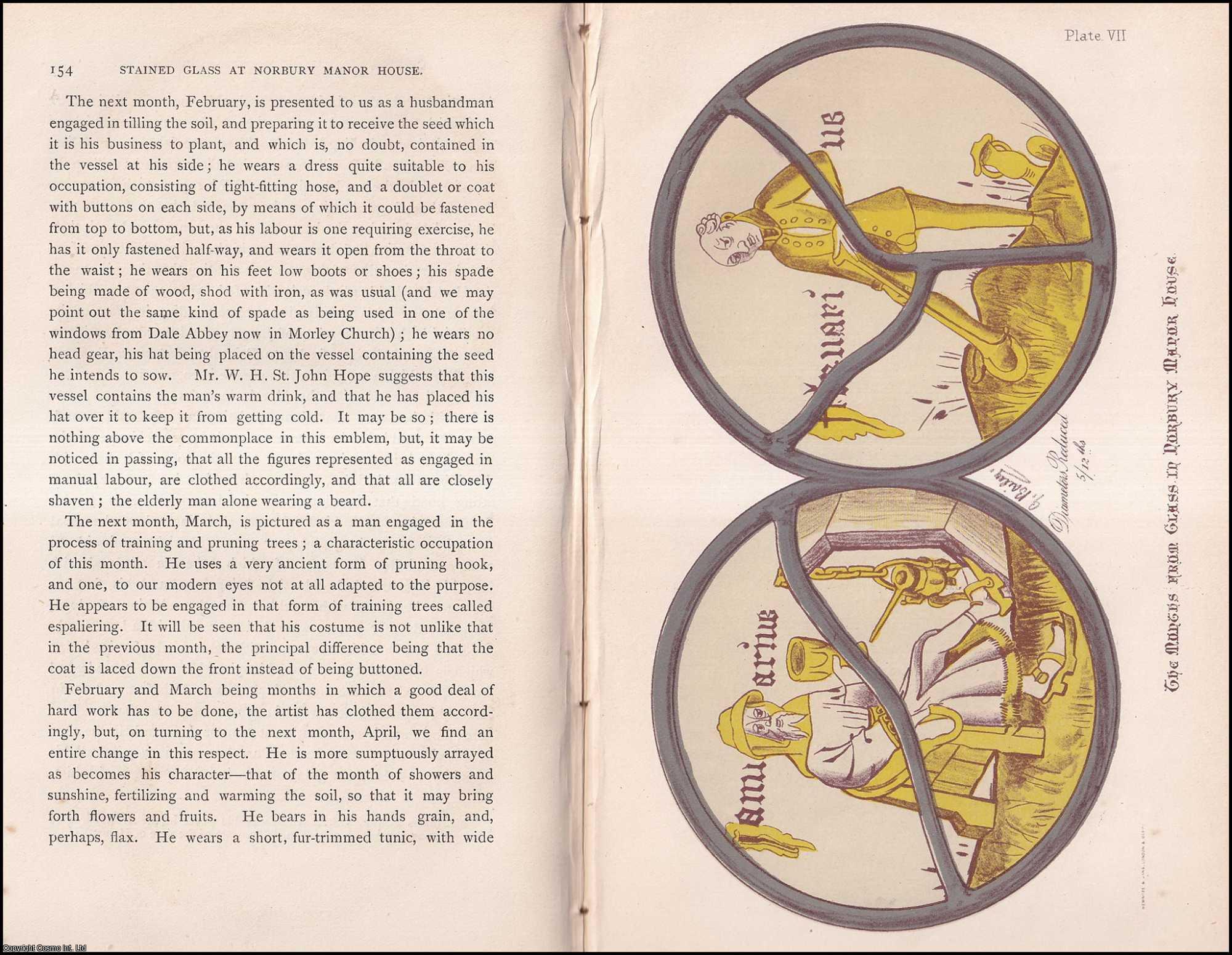 George Bailey - The Stained Glass at Norbury Manor House, part 1. An original article from the Journal of the Derbyshire Archaeological & Natural History Society, 1882.