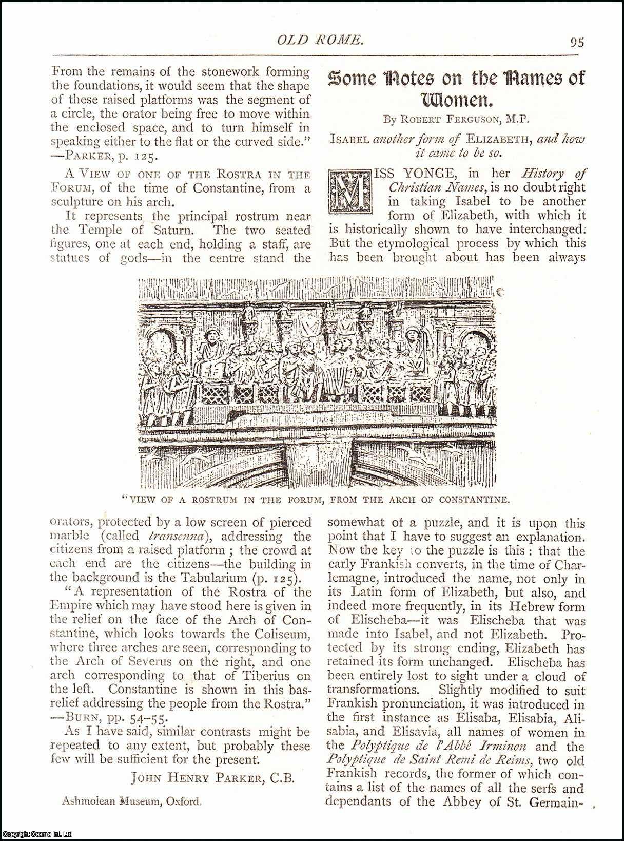 Robert Ferguson - Notes on The Names of Women. An original article from The Antiquary Magazine, 1882.