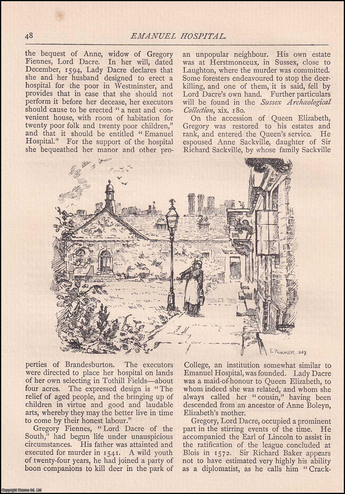 Henry P. Maskell - Emanuel Hospital. An original article from The Antiquary Magazine, 1888.