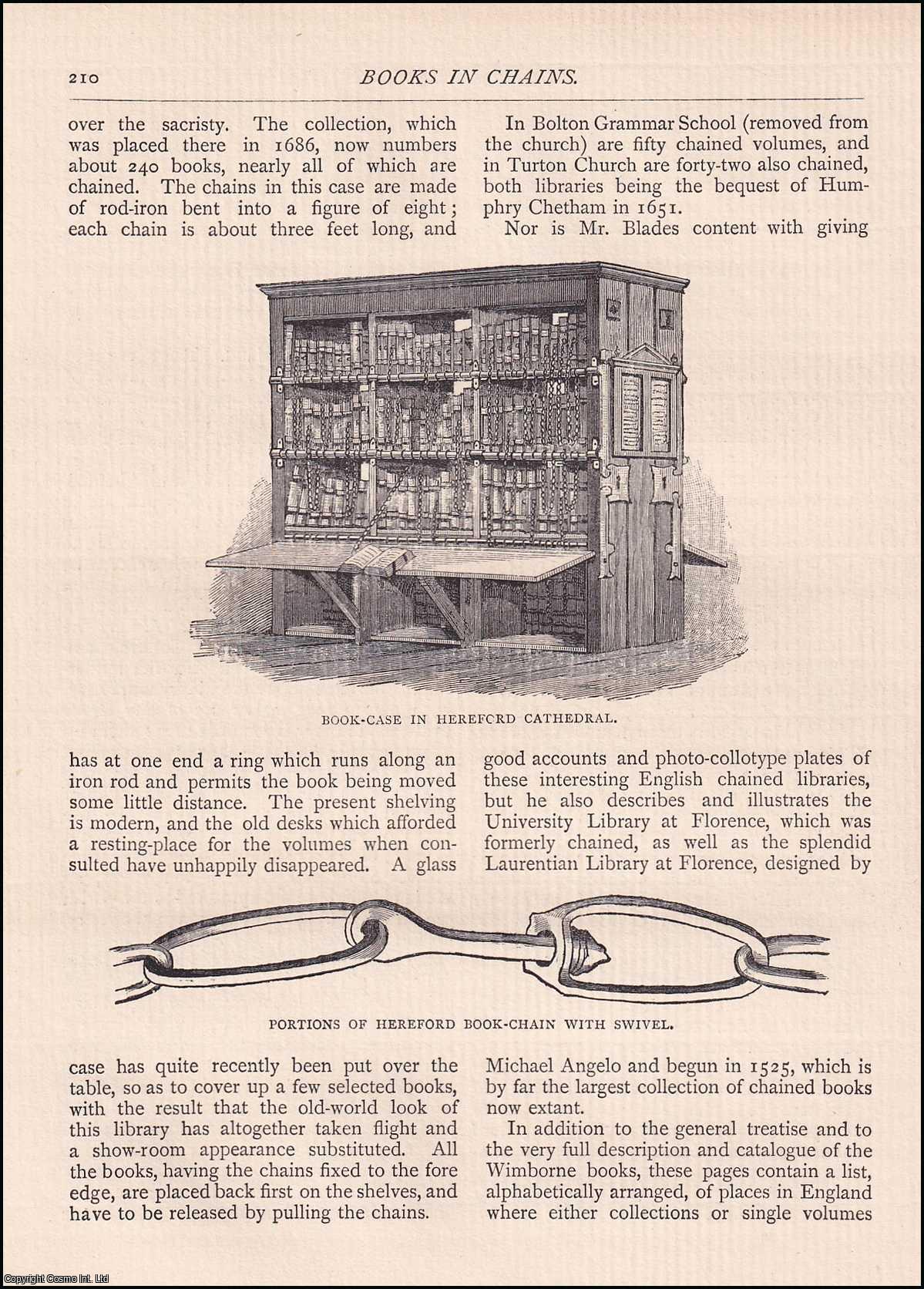 No Author Stated - Books in Chains. An original article from The Antiquary Magazine, 1890.
