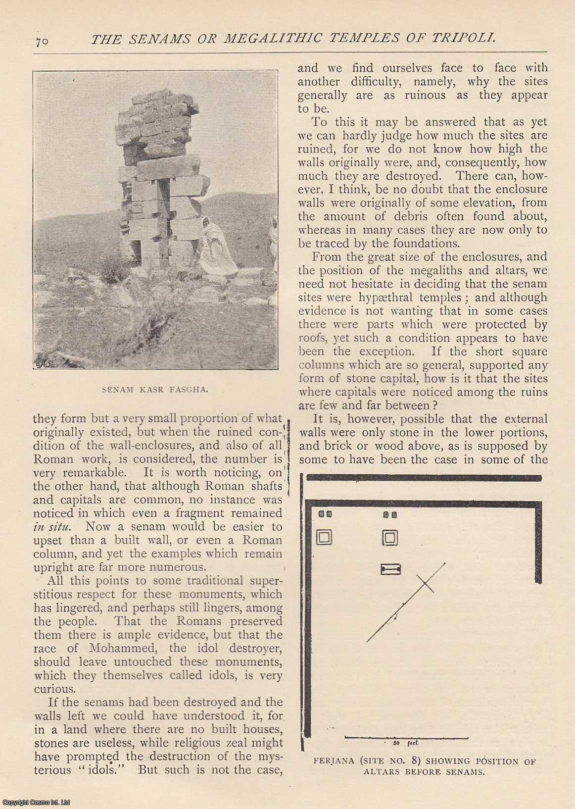 H. S. Cowper - The Senams or Megalithic Temples of Tripoli. An original article from The Antiquary Magazine, 1896.