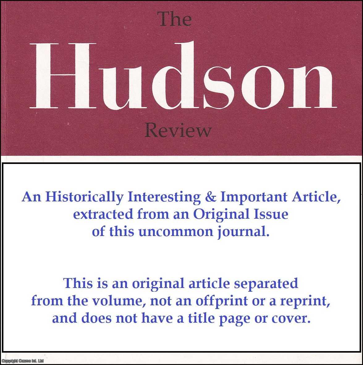 William H. Pritchard - My Bronte Problem - and Yours? An original article from The Hudson Review, 1996.