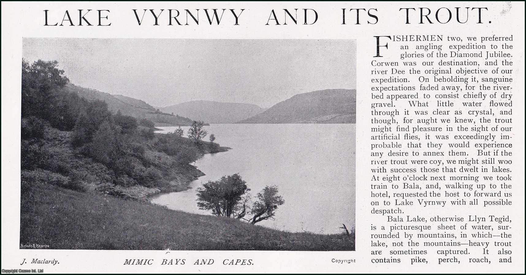 R. C. Drummond - Lake Vyrnwy and Its Trout. Several pictures and accompanying text, removed from an original issue of Country Life Magazine, 1899.