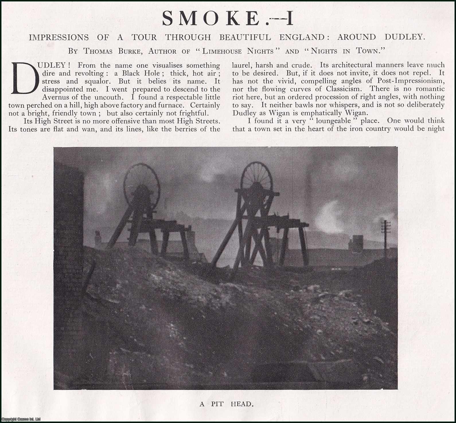 Thomas Burke - Around Dudley: Impressions of a Tour Through Beautiful England - Part I and II. Several pictures and accompanying text, removed from an original issue of Country Life Magazine, 1921.