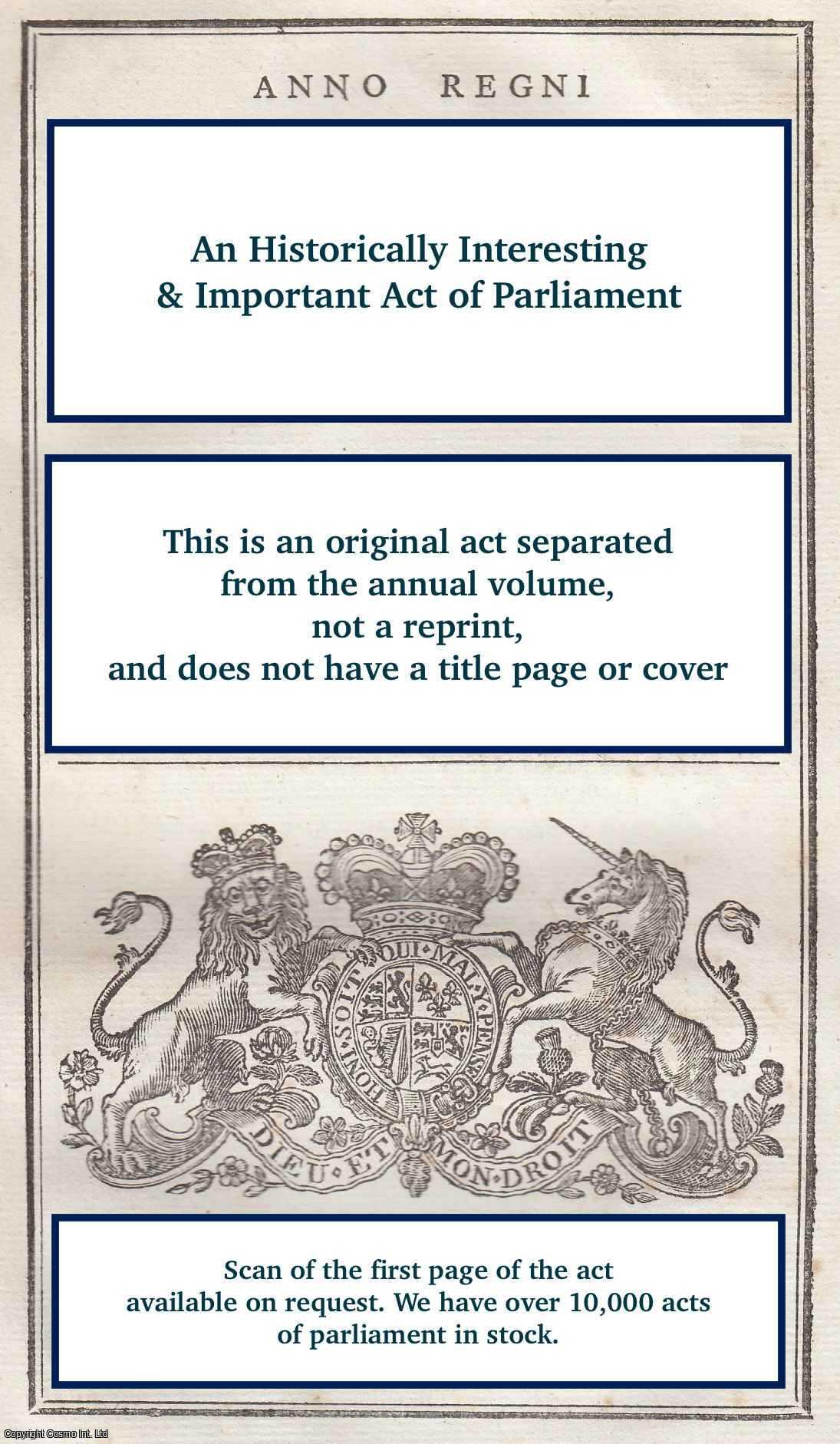 King George III - Cap XXVI. An Act for Duties of Customs on The Goods, Wares, and Merchandise therein Enumerated, in Furtherance of The Provisions of certain Orders in Council. 1808.
